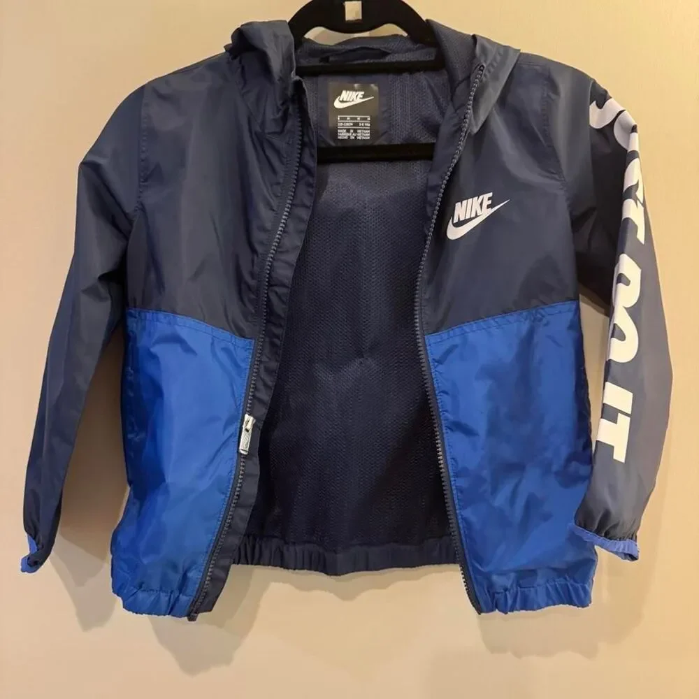 Nike Boy's Blue and Navy Jacket